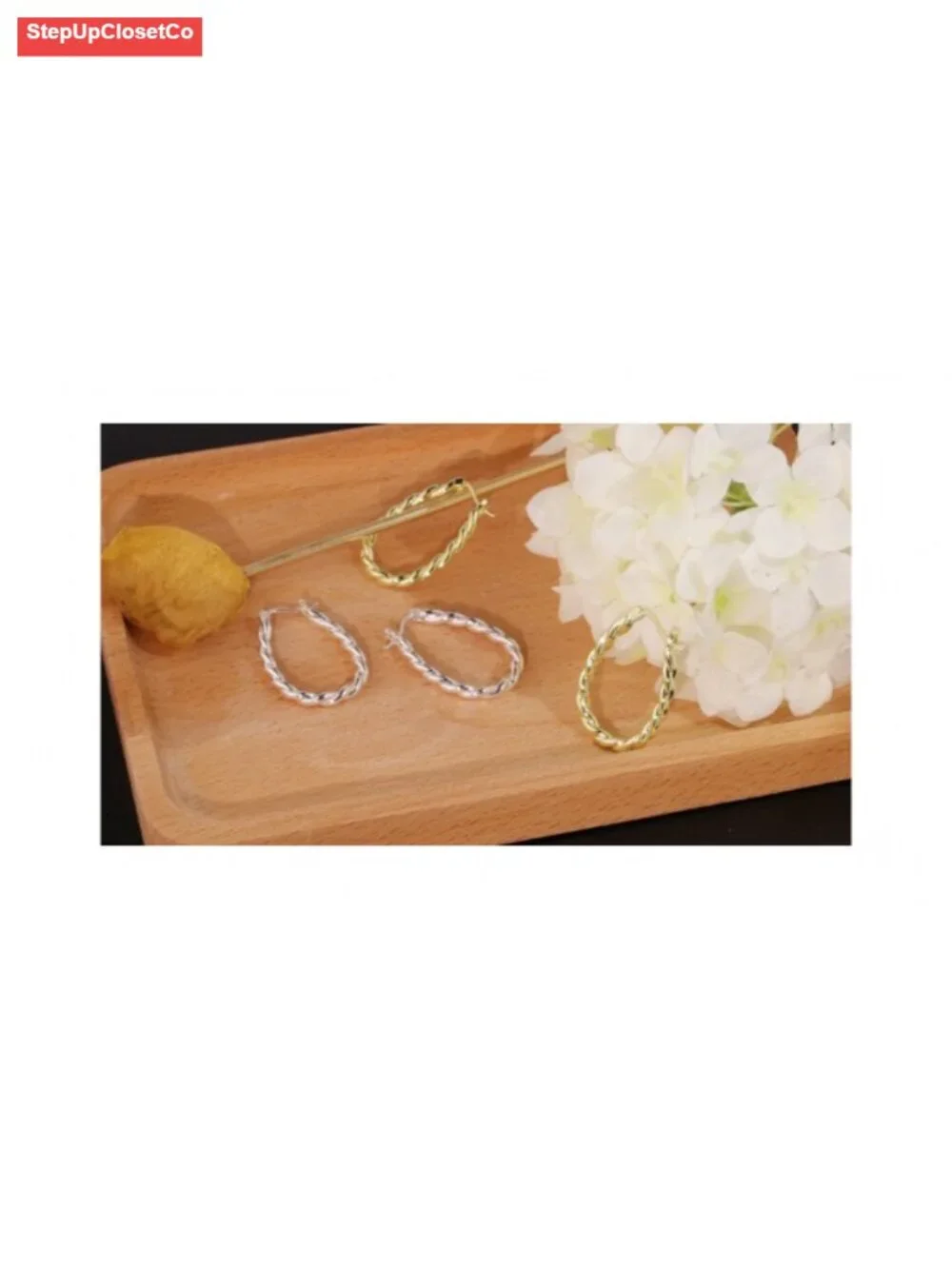 Thick Silver Chunky Hoop Earrings for Women Hypoallergenic Huggie